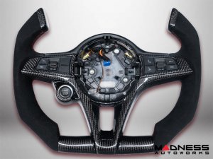 Alfa Romeo Stelvio Custom Steering Wheel - Carbon Fiber - F1 Style - Non QV Models Alfa Romeo Stelvio Custom Steering Wheel - Carbon Fiber - F1 Style - Non QV Models